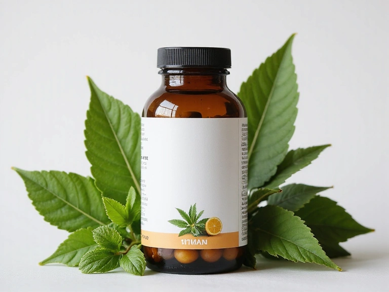 Natural supplement bottle showcasing vitamins for men